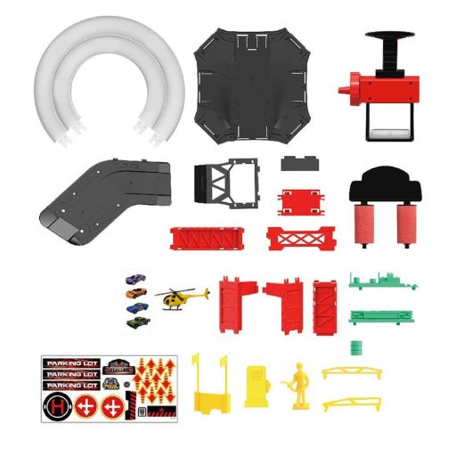 Set parcare de jucarie, 55 piese