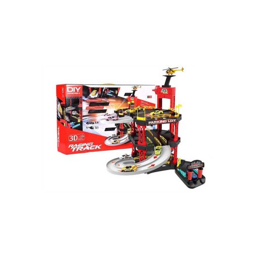 Set parcare de jucarie, 55 piese