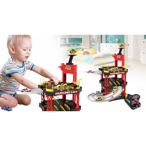 Set parcare de jucarie, 55 piese