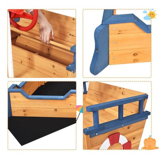 Lada de nisip in forma de nava pirat