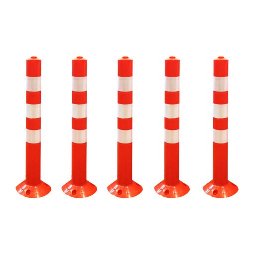 Stalpi din plastic pentru semnalizare, 5 buc