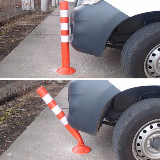 Stalpi din plastic pentru semnalizare, 5 buc