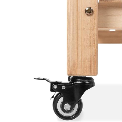 Lada din lemn cu role pentru rasaduri