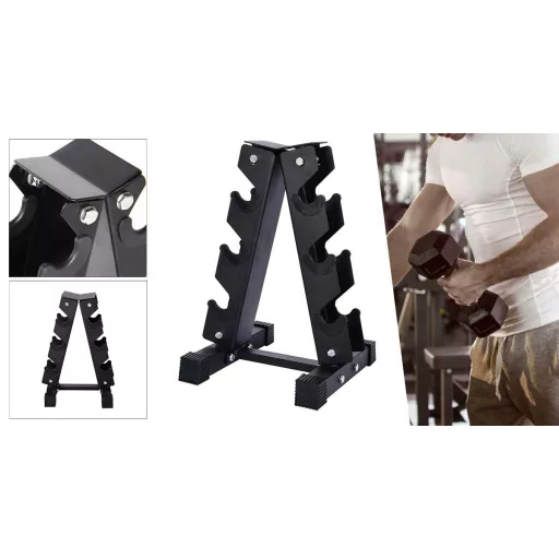 Suport gantere pentru 3 perechi de gantere