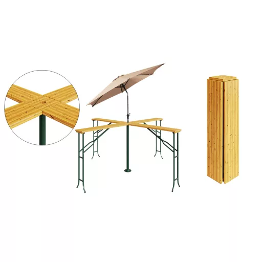 Masa de berarie cu 4 locuri