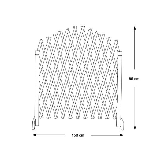 2 buc spalier reglabil din lemn pentru plante