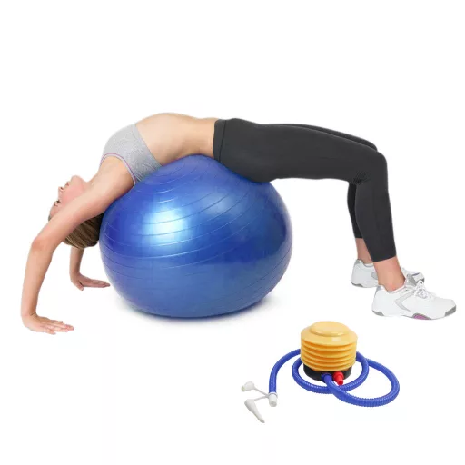 Minge fitness, 75 cm, cu pompa