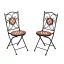 Set de 2 scaune cu model mozaic
