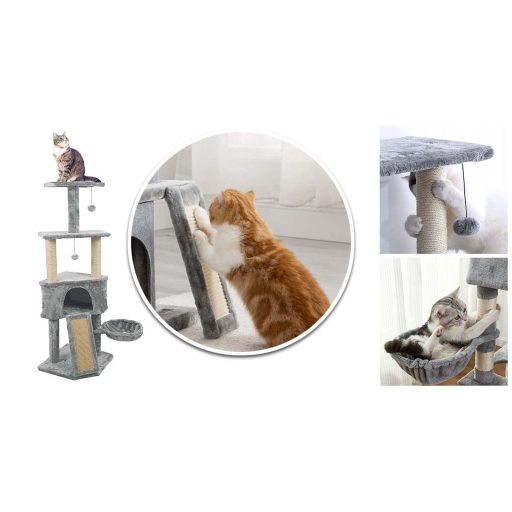 Ansamblu de joaca pentru pisici-gri