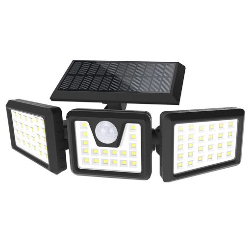 Lampa solara cu 3 panouri rotative
