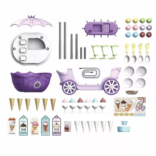 Carucior cu inghetata 4 in 1