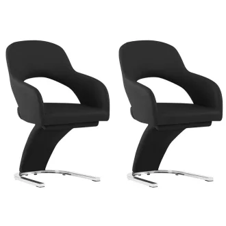 Scaun de sufragerie Emma 2 buc-negru