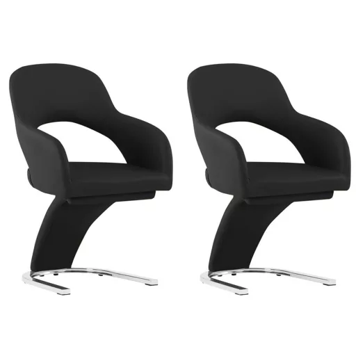Scaun de sufragerie Emma 2 buc-negru