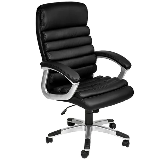 Scaun de birou directorial premium-negru