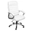 Scaun de birou directorial premium-alb