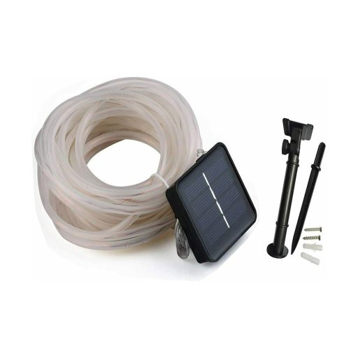 Ghirlanda luminoasa solara decorativa, 10m, alb cald