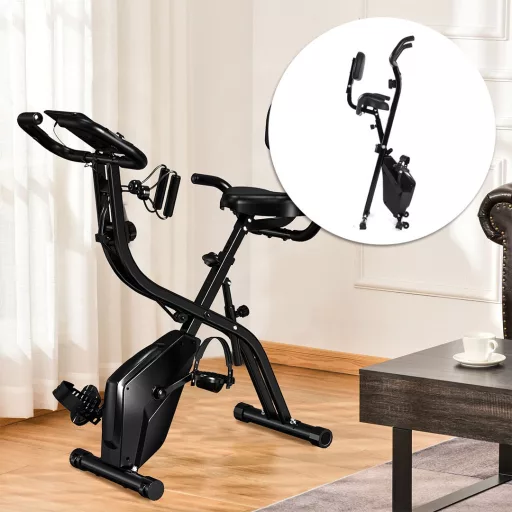 Bicicleta de camera cu spatar si corzi elastice