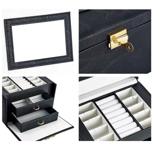 Geanta de bijuterii-negru