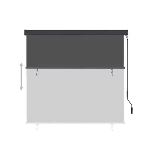 Copertina verticala, 1,3x2,5 m, gri