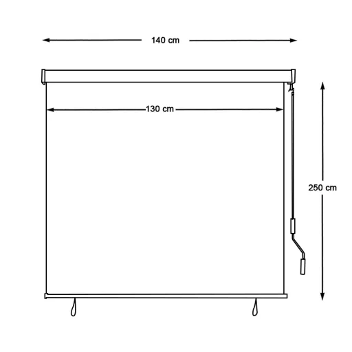 Copertina verticala, 1,3x2,5 m, gri