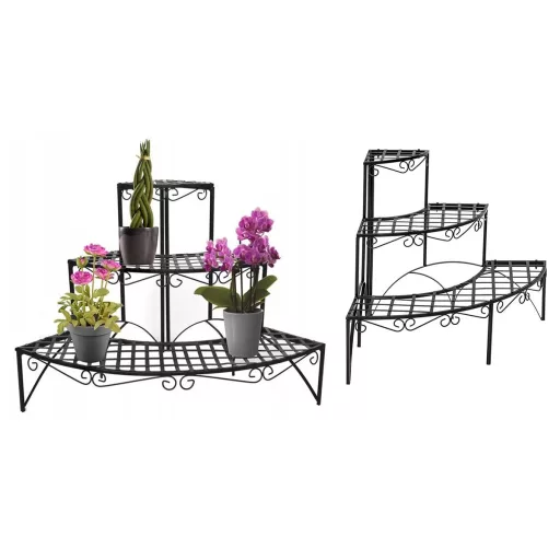 Suport de flori pentru colt