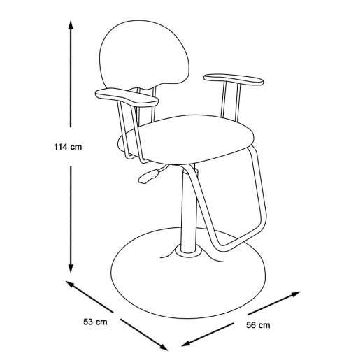 Scaun frizerie copii, negru