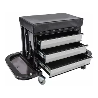 Scaun mecanic auto cu roti si sertar
