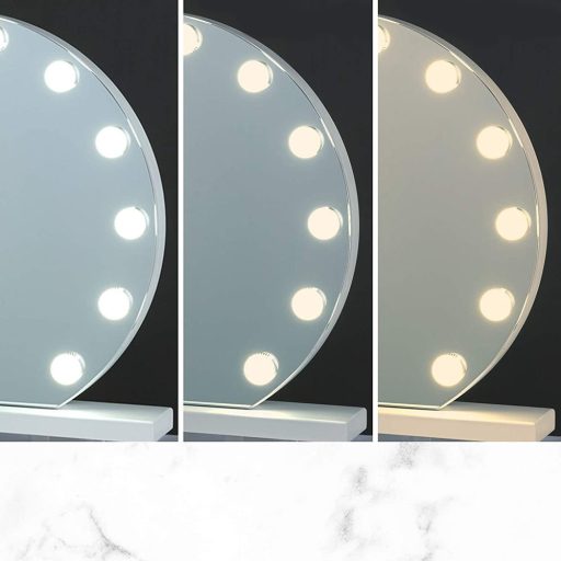 Oglinda de machiaj cu iluminat LED