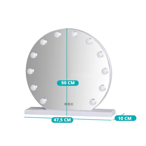 Oglinda de machiaj cu iluminat LED