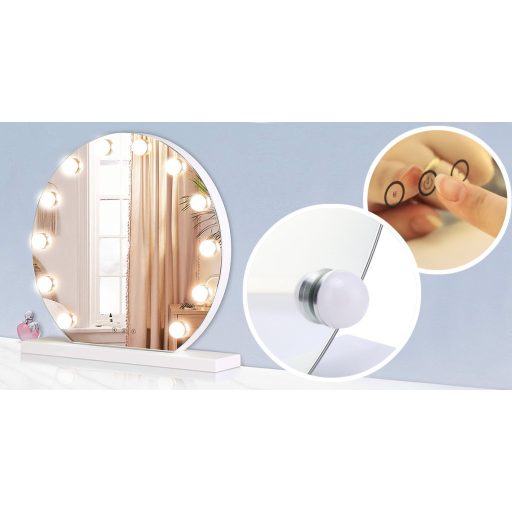 Oglinda de machiaj cu iluminat LED