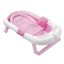 Cadita pliabila bebe cu plasa-roz