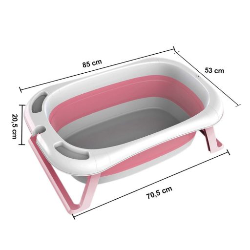 Cadita pliabila bebe cu plasa-roz