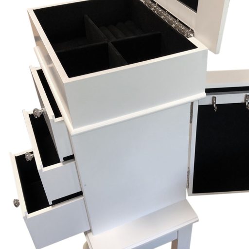 Dulap bijuterii, alb