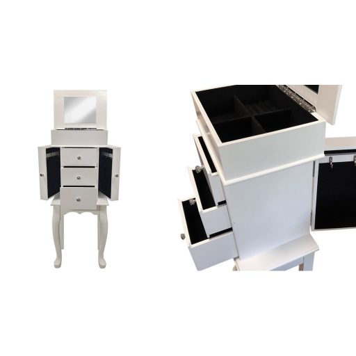 Dulap bijuterii, alb