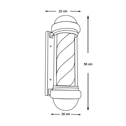Semn luminos barber shop