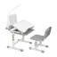 Birou multifunctional copii, inaltime reglabila-gri
