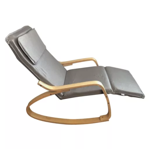 Scaun balansoar cu suport reglabil pentru picioare - Gri