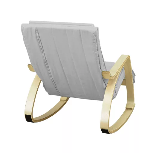 Scaun balansoar cu suport reglabil pentru picioare - Gri