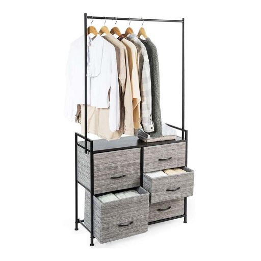 Suport mobil cu sertar pentru haine