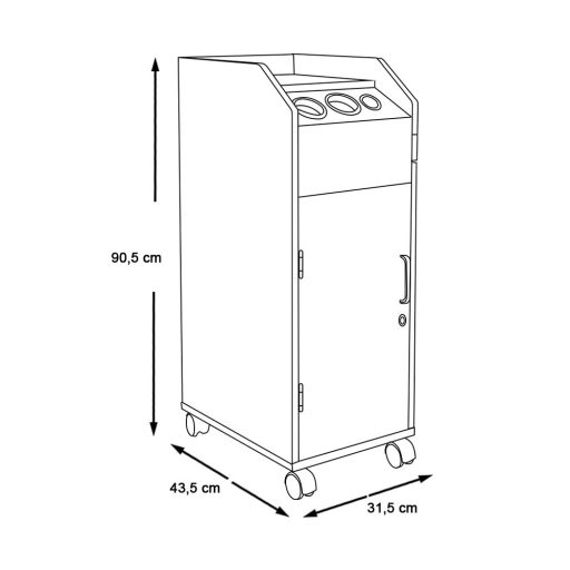 Ucenic Beauty cu incuietoare-alb
