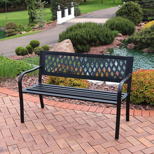 Banca de gradina-cu model de grilaj