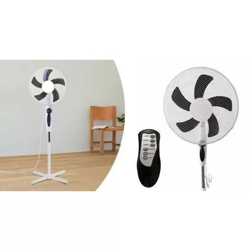 Ventilator cu picior, cu telecomanda