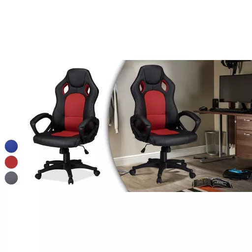 Scaun gamer cu spatar matlasat in 3 culori - basic