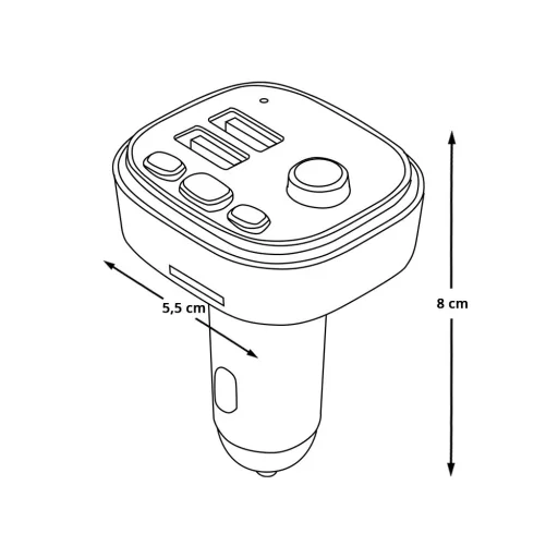 Transmitator FM auto multifunctional
