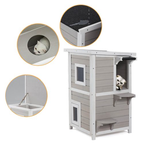 Cusca pisica cu 2 nivele