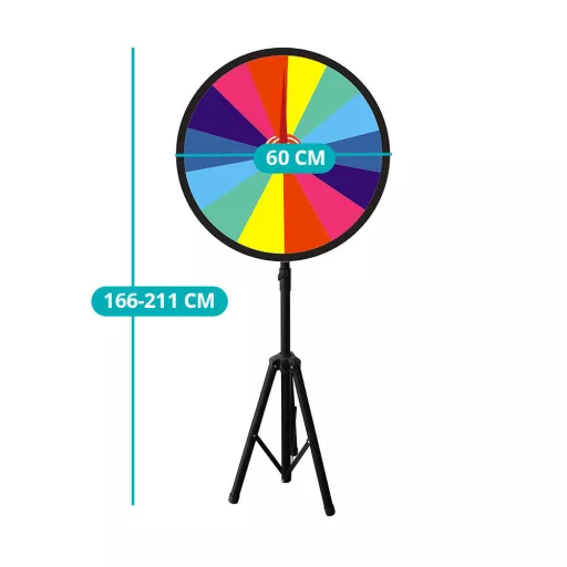 Roata norocului cu stand, cu suprafata de scris