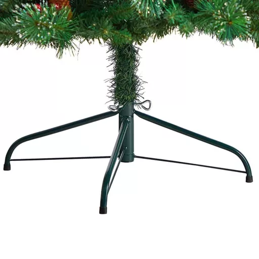 Brad artificial, cu 180 LED-uri, alb cald-150 cm