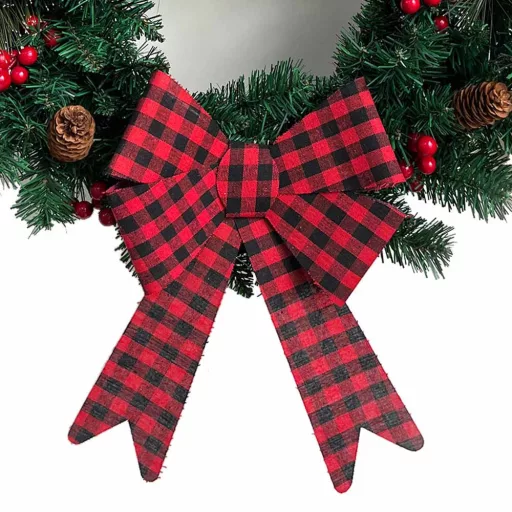 Decoratiune de Craciun pentru usa 60 cm, 50 LED