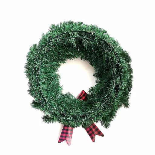 Decoratiune de Craciun pentru usa 60 cm, 50 LED