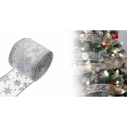 Banda Craciun 25 m, cu 250 LED-uri, argint